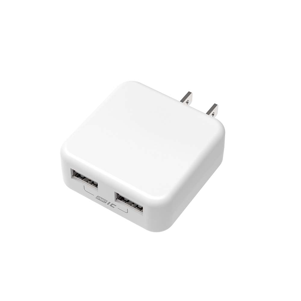 KYOHAYA USB充電器 薄型 2ポート 2.4A 急速 ACアダプター JK2400IQ